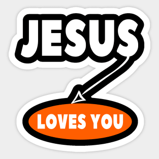 Jesus Loves You Christian Evangelism Salvation Sticker